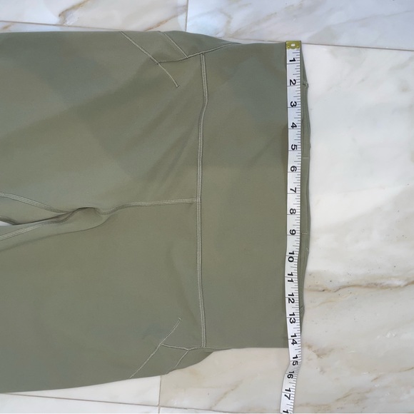 Lululemon leggings Nulu fold high rise leggings 25” inseam rosemary green soft - Picture 8 of 12